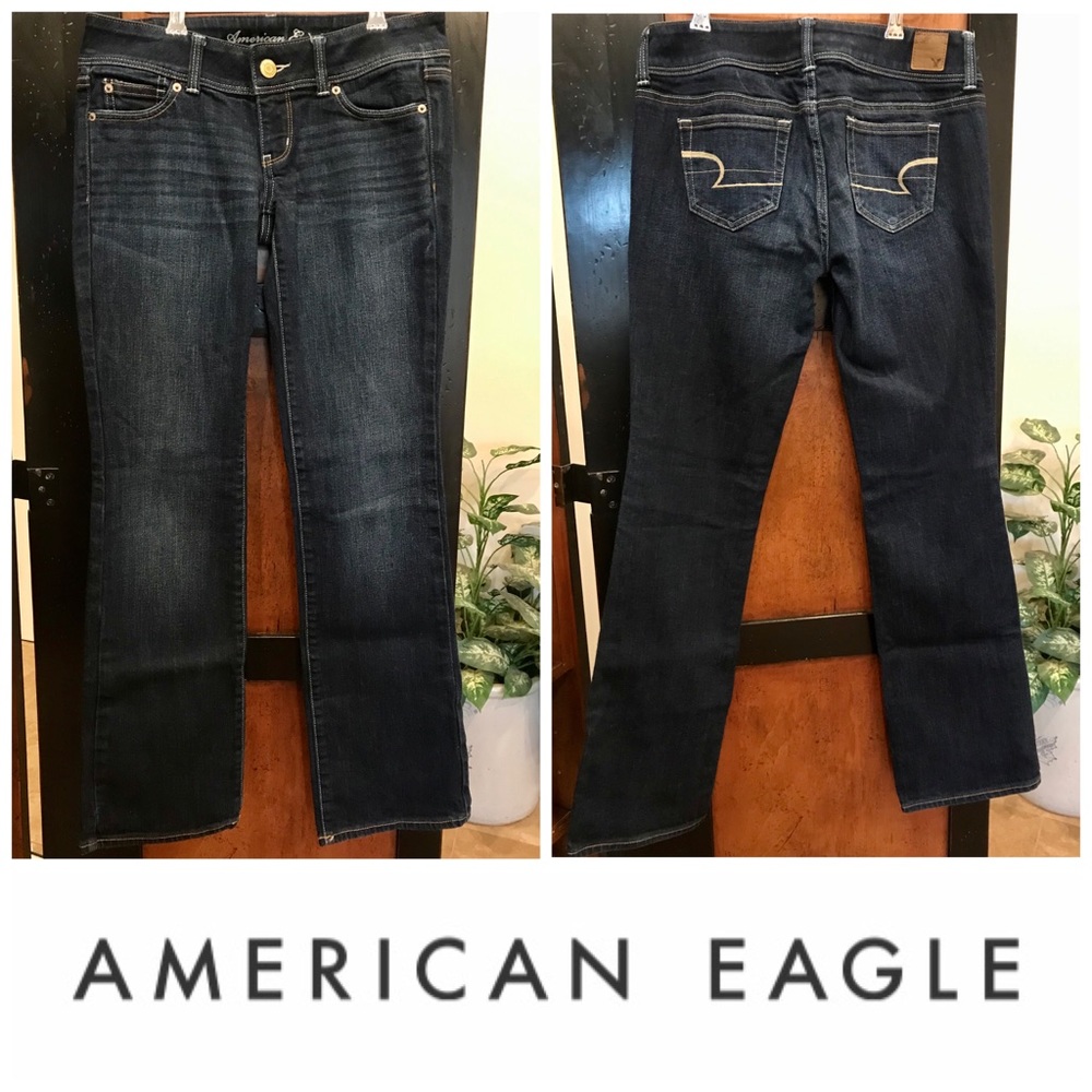 American Eagle Slim Boot Dark Wash Denim Jeans